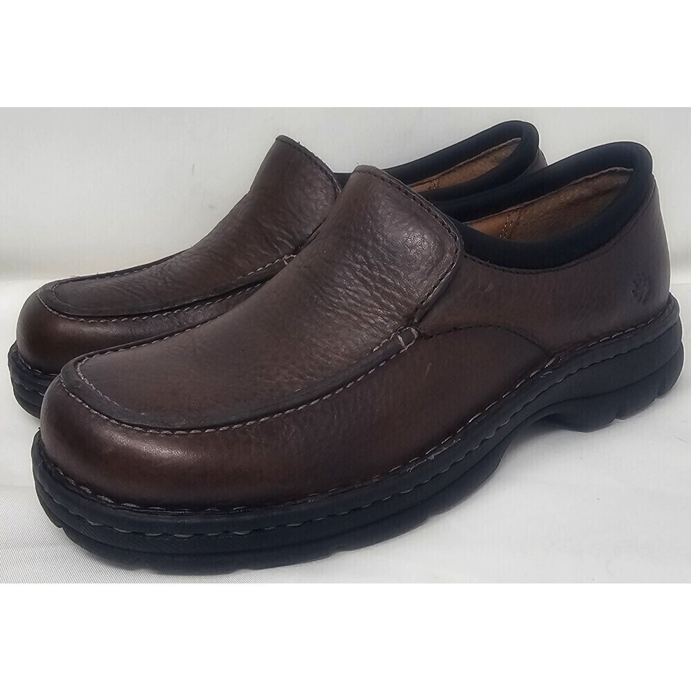 Wolverine Women's Brown Dana Mock Toe Slip-On Briar Shoes 6242 Leather Size 6.5M